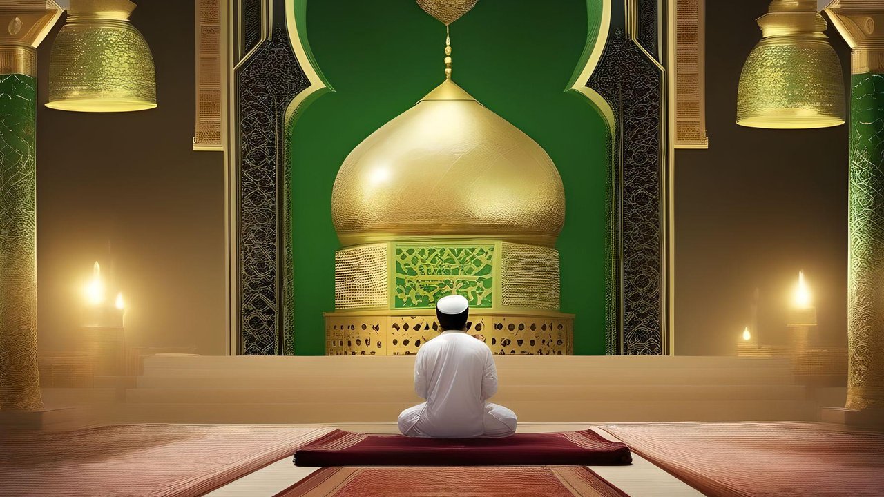 <p>Isra Miraj merupakan salah satu peristiwa bersejarah yang sangat agung dan penting bagi umat Islam, saat Nabi Muhammad SAW menerima perintah langsung dari Allah SWT untuk melaksanakan salat wajib 5 kali dalam sehari semalam. (Ilustrasi: AI)</p>