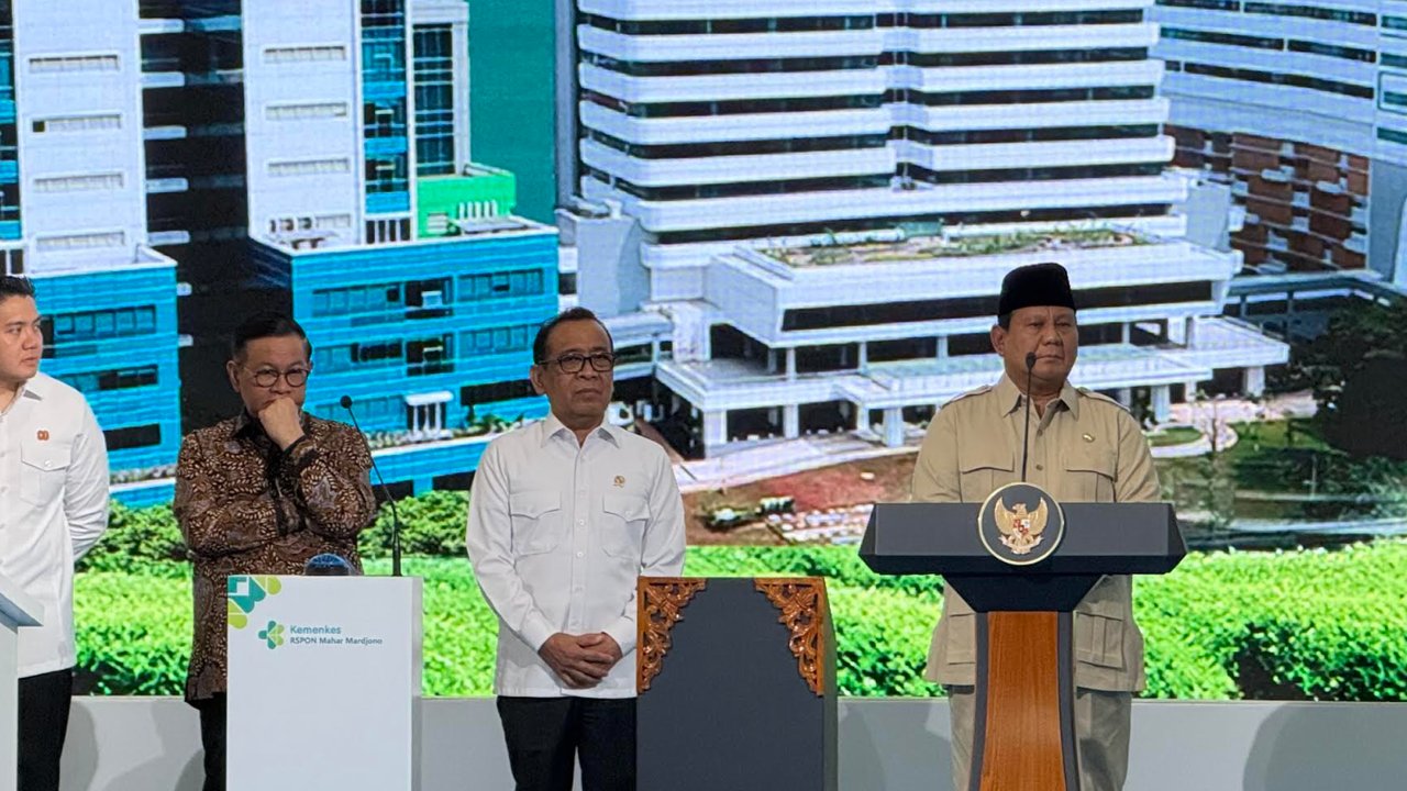 Prabowo Resmikan Institute Neurosains Nasional RS PON Mahar Mardjono