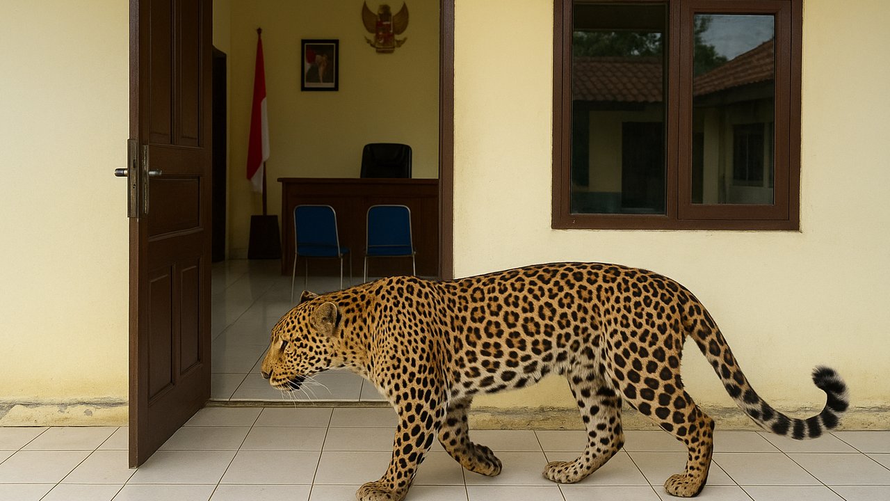 ilustrasi macan tutul