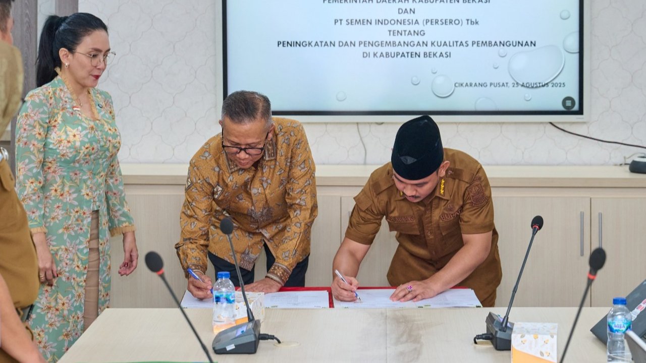 Kolaborasi SIG dan Pemkab Bekasi Bangun Hunian Hingga Infrastruktur Berkualitas