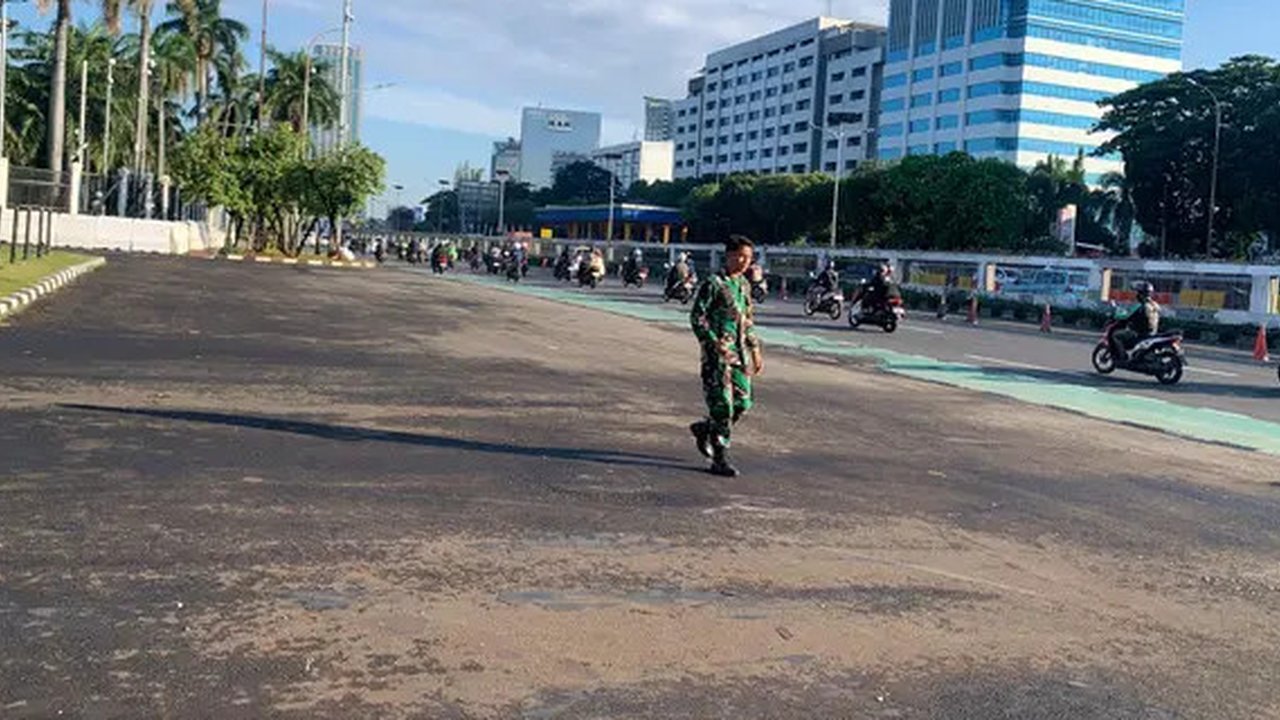 Kondisi DPR dan Sekitarnya Usai Demo 28 Agustus Berakhir Ricuh (Foto: Delvira Hutabarat/Liputan6.com)