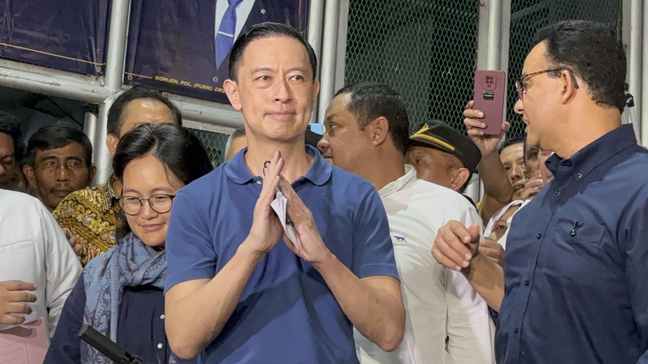 Momen Tom Lembong Bebas dari Penjara. (Liputan6.com/Ady Anugrahadi)
