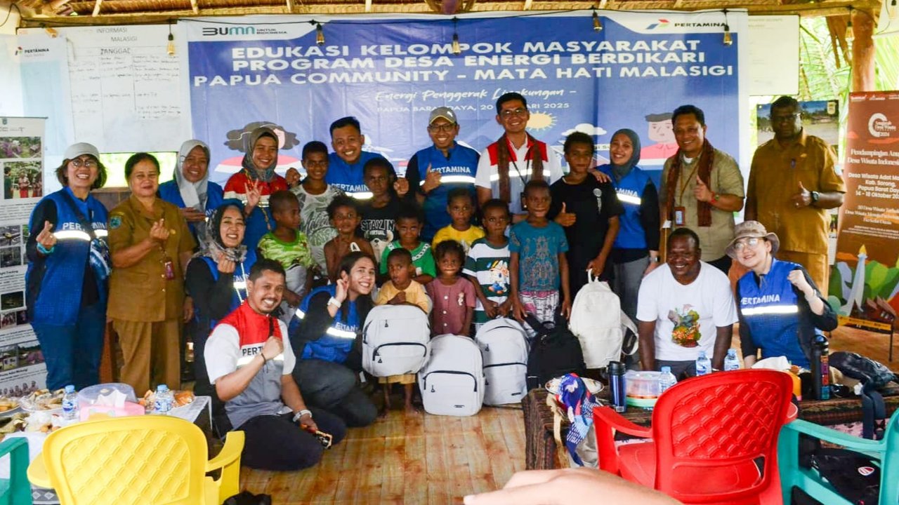 Pertamina Bangun Kampung Adat Malasigi Papua jadi Berdikari Energi