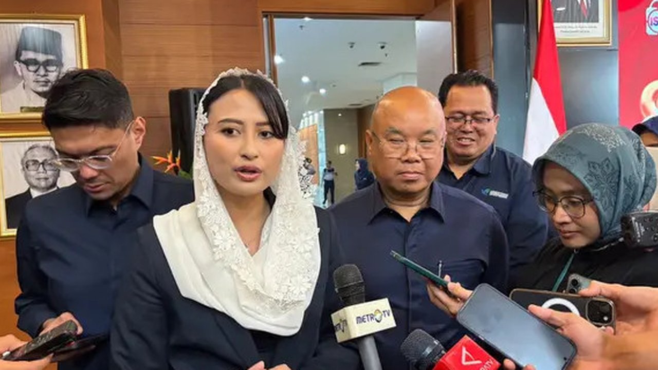 Wakil Menteri Perdagangan (Wamendag) Dyah Roro Esti dalam konferensi pers ISF 2025, Rabu (6/8/2025). (Liputan6.com/Tira)