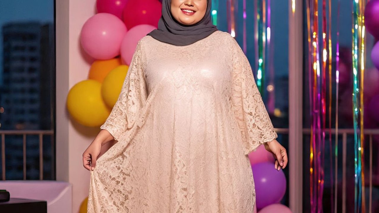 Ilustrasi Dress Brokat