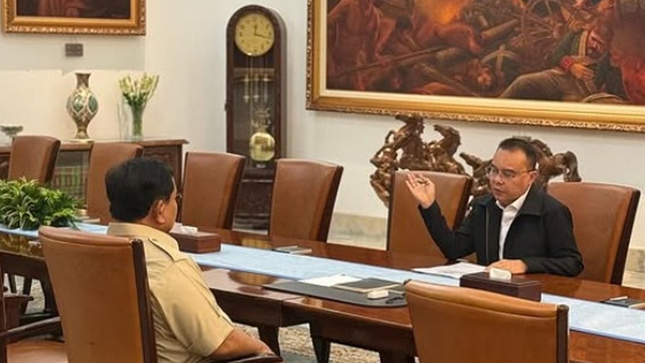 Bertemu 4 Mata di Istana, Ini Bocoran Pembahasan Presiden Prabowo dan Sufmi Dasco