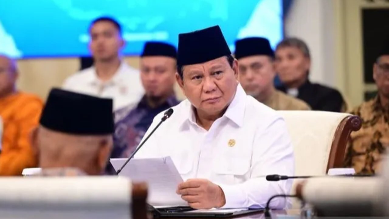 Presiden Prabowo Subianto dan Megawati Soekarnoputri saat jumpa pers di Istana Kepresidenan Jakarta, Minggu (31/8/2025) (Laily Rachev - Biro Pers Sekretariat Presiden)