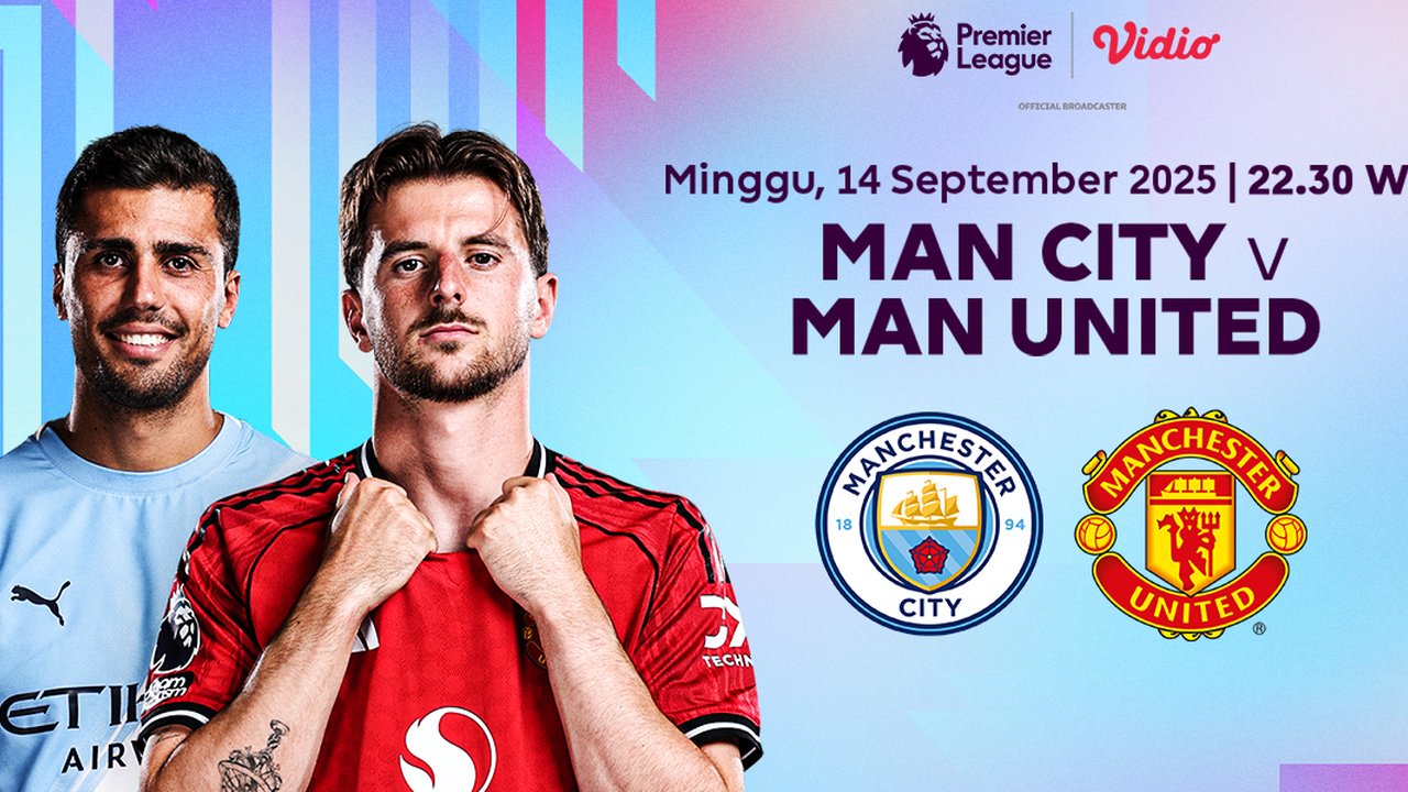 Nonton Premier League 2025/2026 Manchester City vs Manchester United, Eksklusif di Vidio