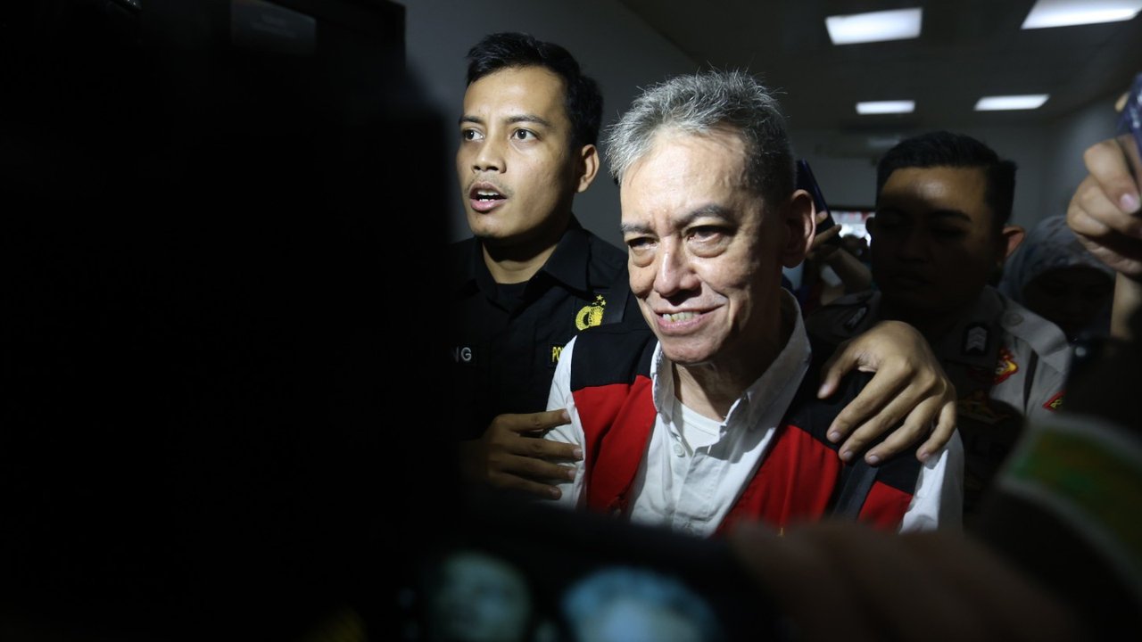 Musisi Fariz RM saat menjaliani sidang putusan terkait penyalahgunaan narkoba di Pengadilan negeri Jakarta Selatan, Kamis (11/09/2025).