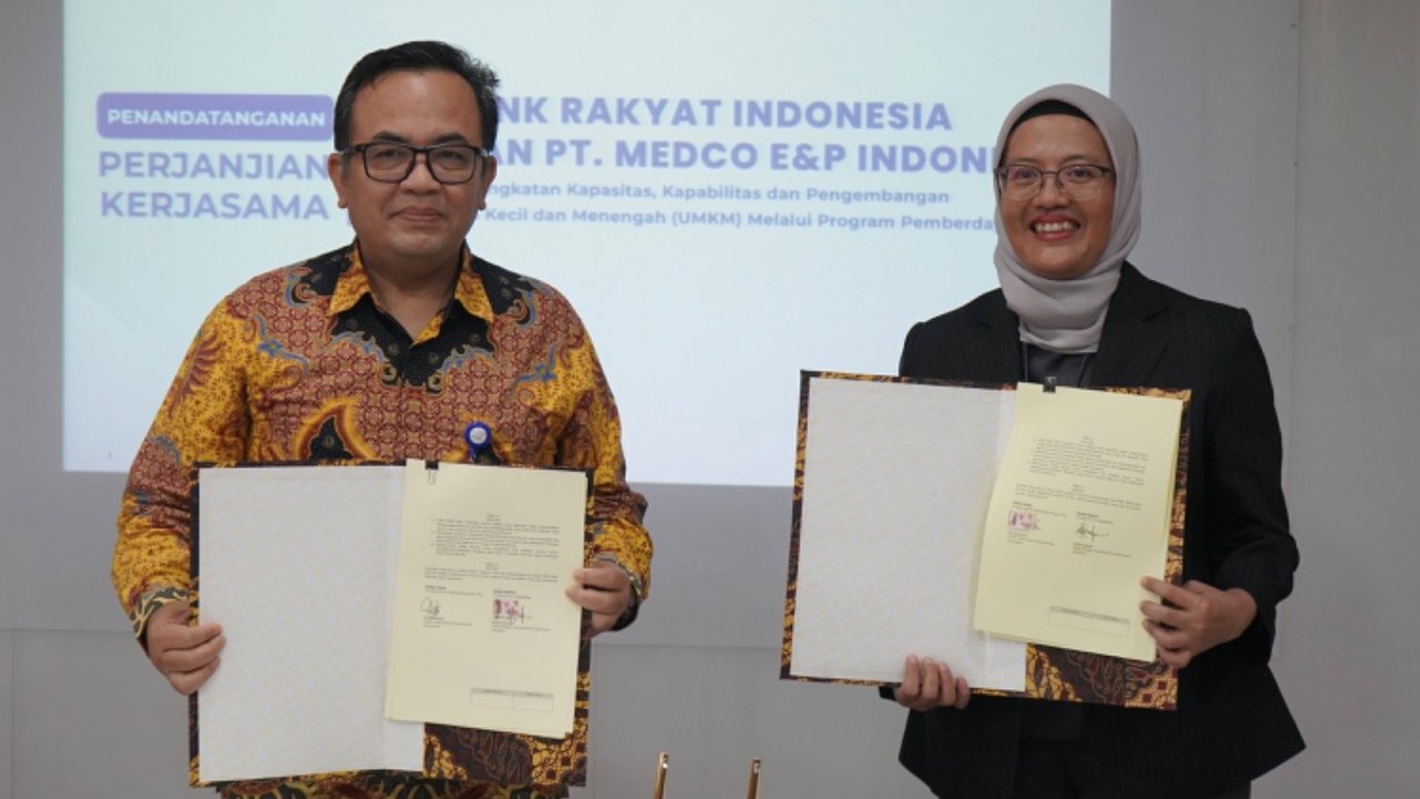Perkuat Ekonomi Kerakyatan, BRI dan Medco E&P Jalin Kolaborasi Strategis Program Pemberdayaan UMKM