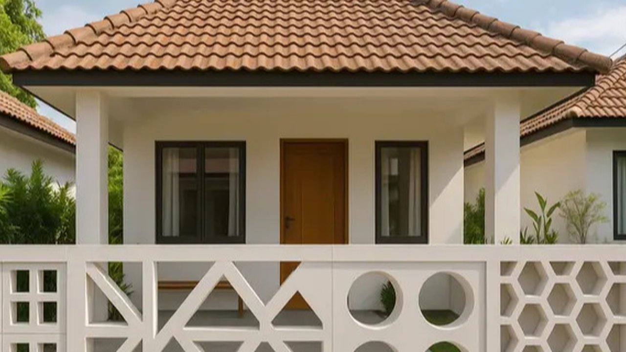 Model Pagar Bata Hebel untuk Teras Rumah