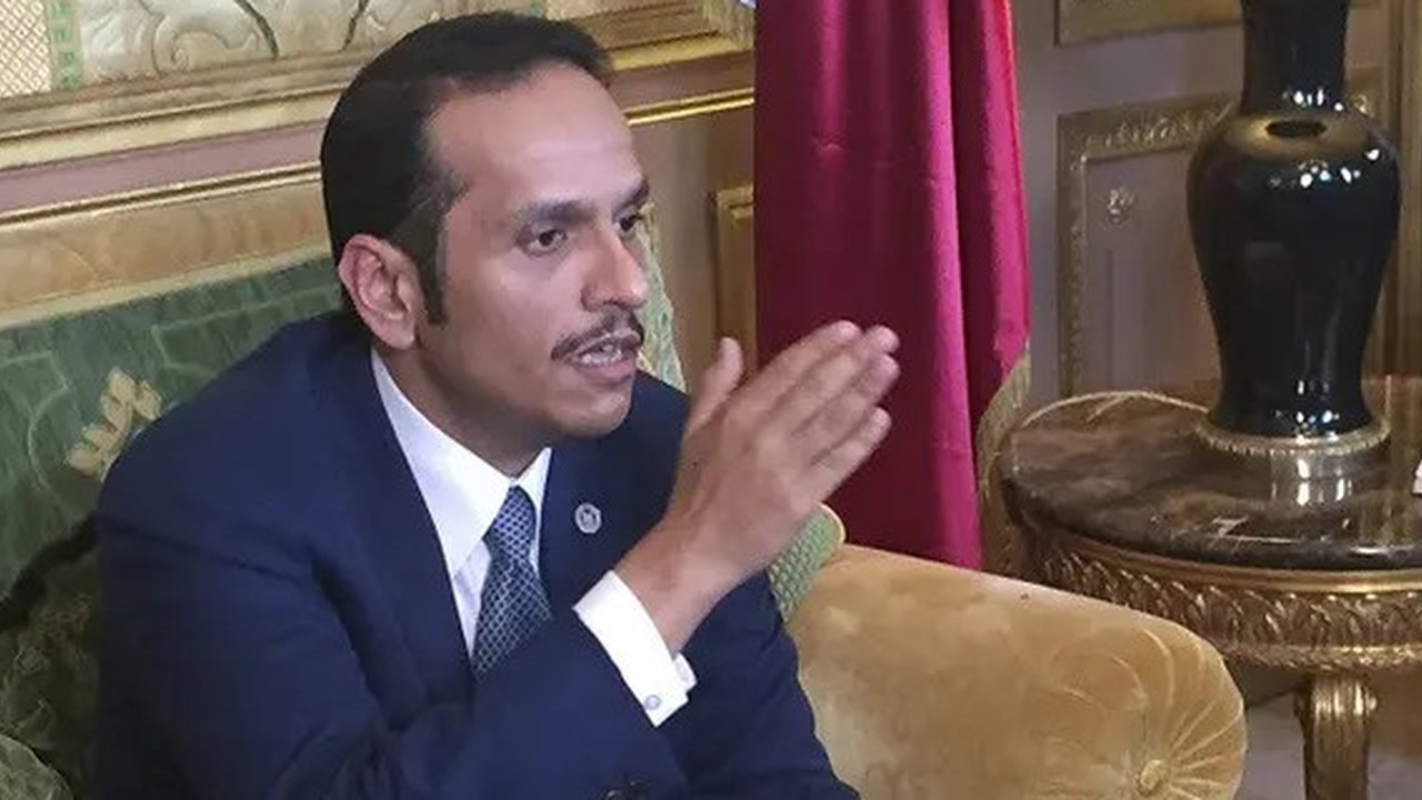 Menteri Luar Negeri Qatar Sheikh Mohammed bin Abdulrahman Al Thani (AP Photo/Nicolas Garriga)