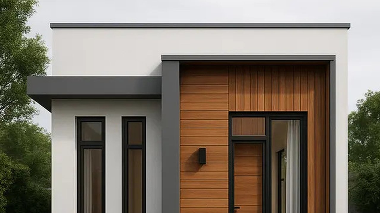 Desain Rumah 6x9 Atap Datar Minimalis/AI