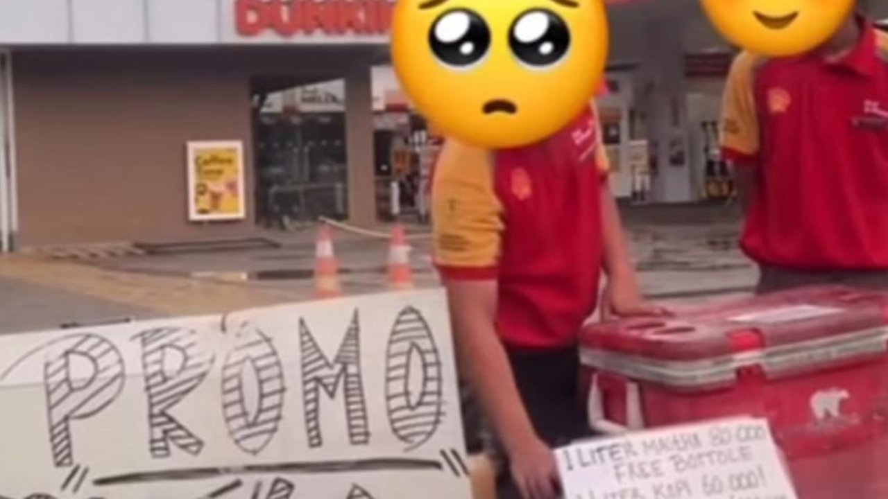 Mengharukan, Viral Video Karyawan Shell Jualan Es Kopi Promo Penampakan Kondisi SPBU Bikin Sedih