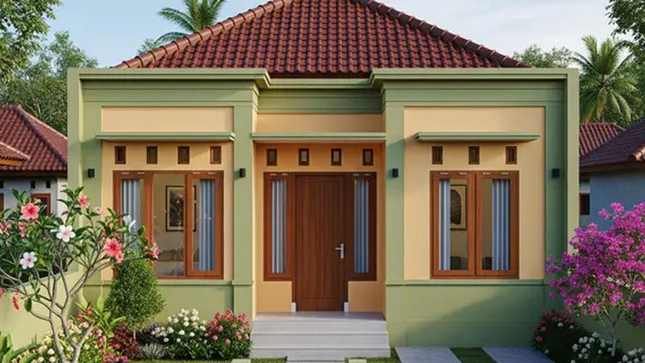 Desain Rumah Sederhana 3 Kamar di Kampung 6x12 Meter. (via Gemini)