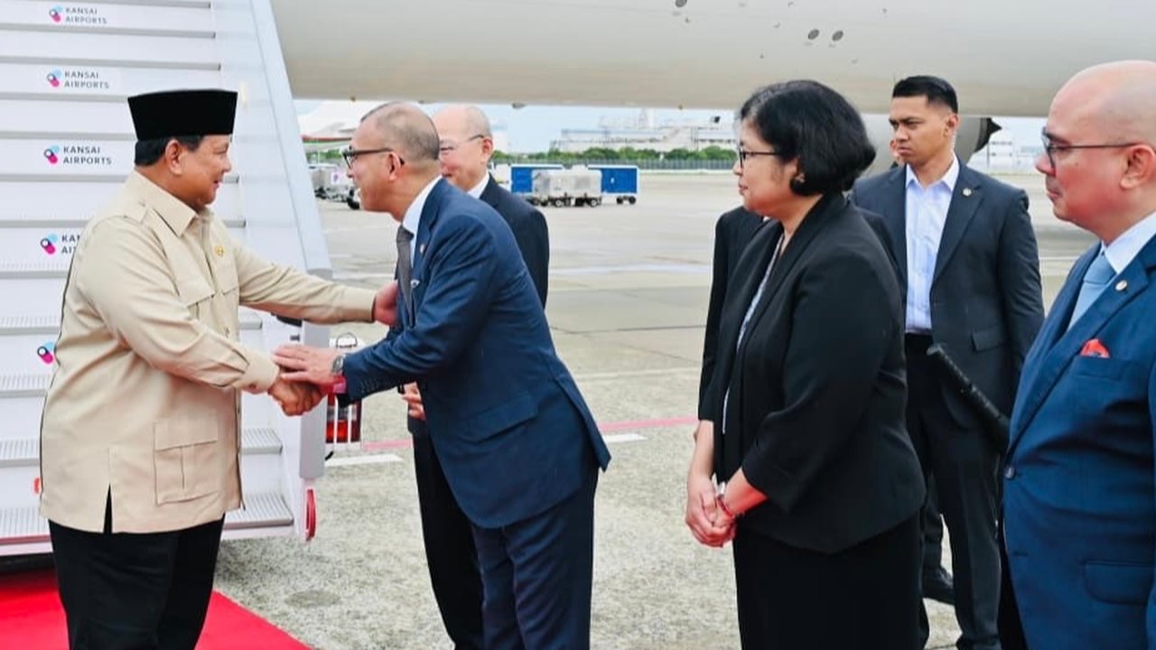 Prabowo Tiba di Jepang, Kunjungi Paviliun Indonesia Pada Expo 2025 Osaka