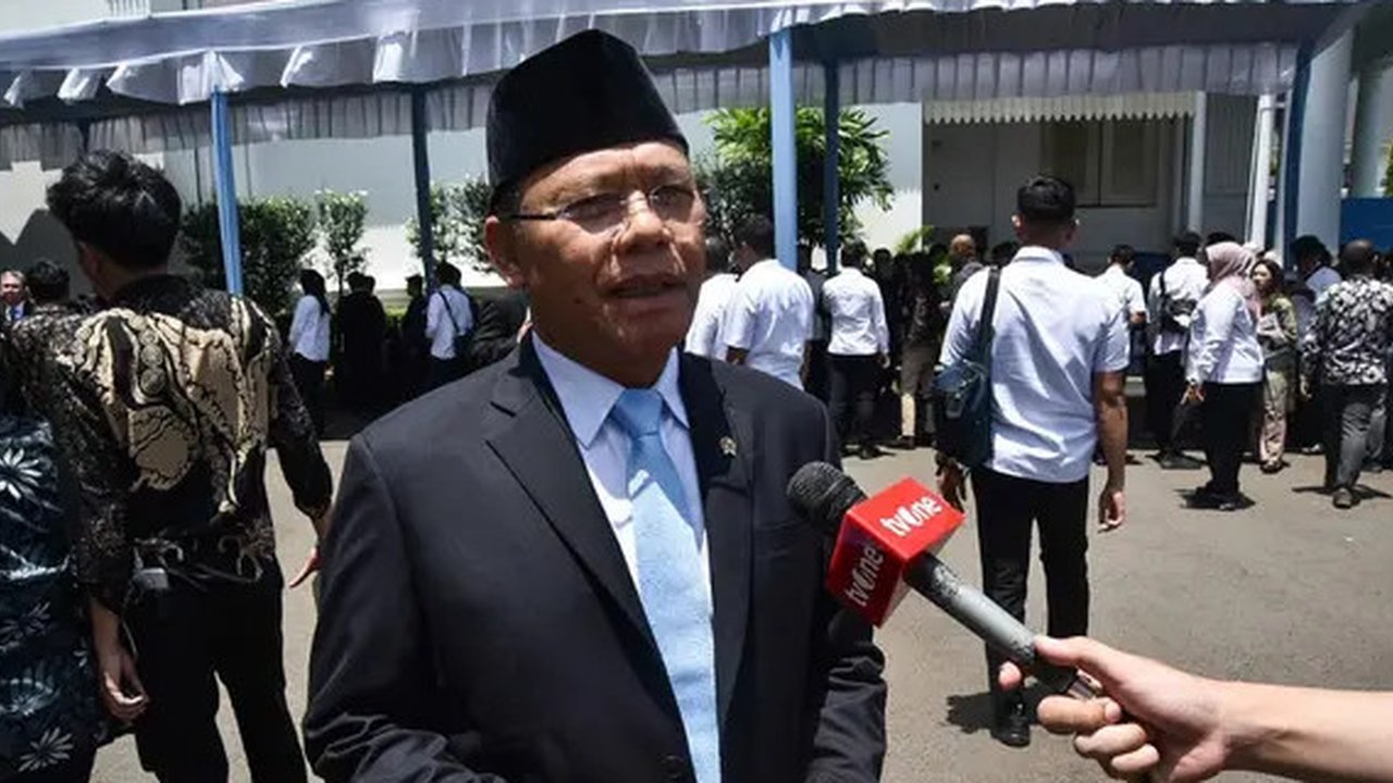 Plt Ketua Umum Partai Persatuan Pembangunan (PPP) Muhamad Mardiono menghadiri peluncuran Daya Anagata Nusantara (Danantara) di Istana Kepresidenan, Jakarta, Senin (24/2/2025) (Istimewa)