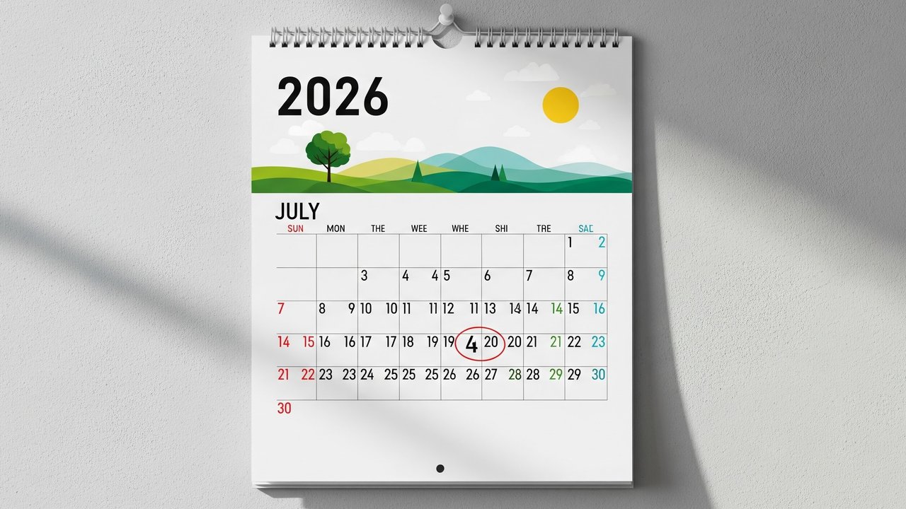 Ilustrasi kalender 2026. Foto: Gemini