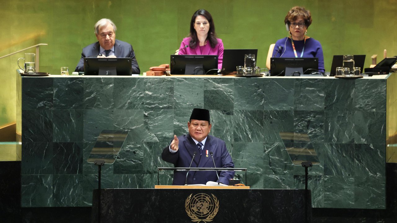 Pidato Presiden Prabowo Subianto di Sidang Umum PBB ke-80.