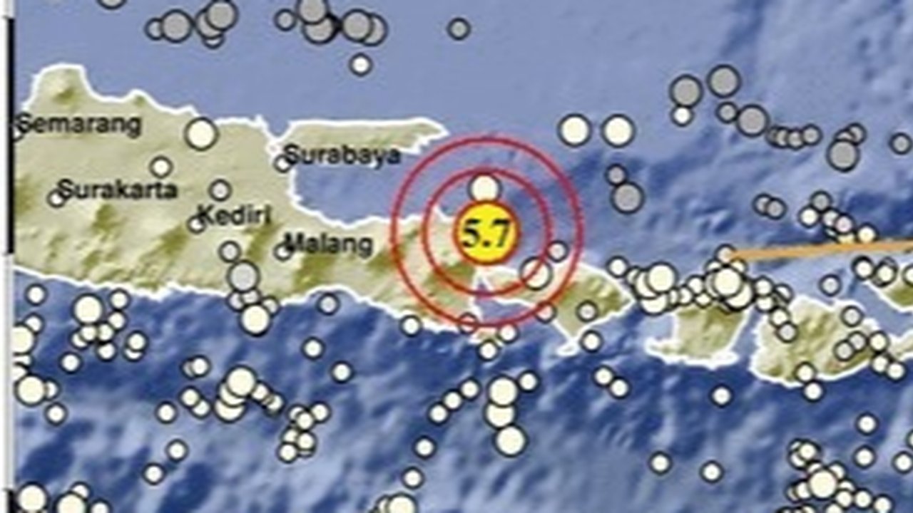 Gempa Bumi Magnitudo 5,7 di Laut Banyuwangi, Goncangan Terasa Sampai ke Bali