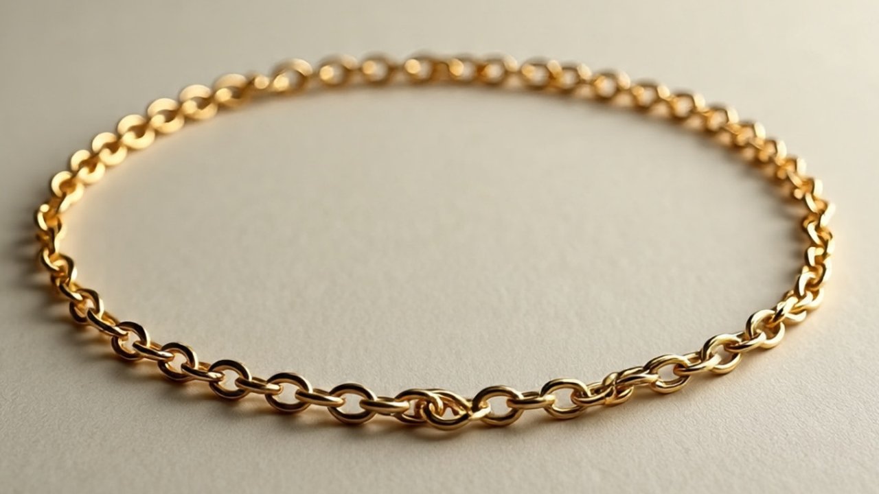 Ilustrasi Gelang Emas Rantai