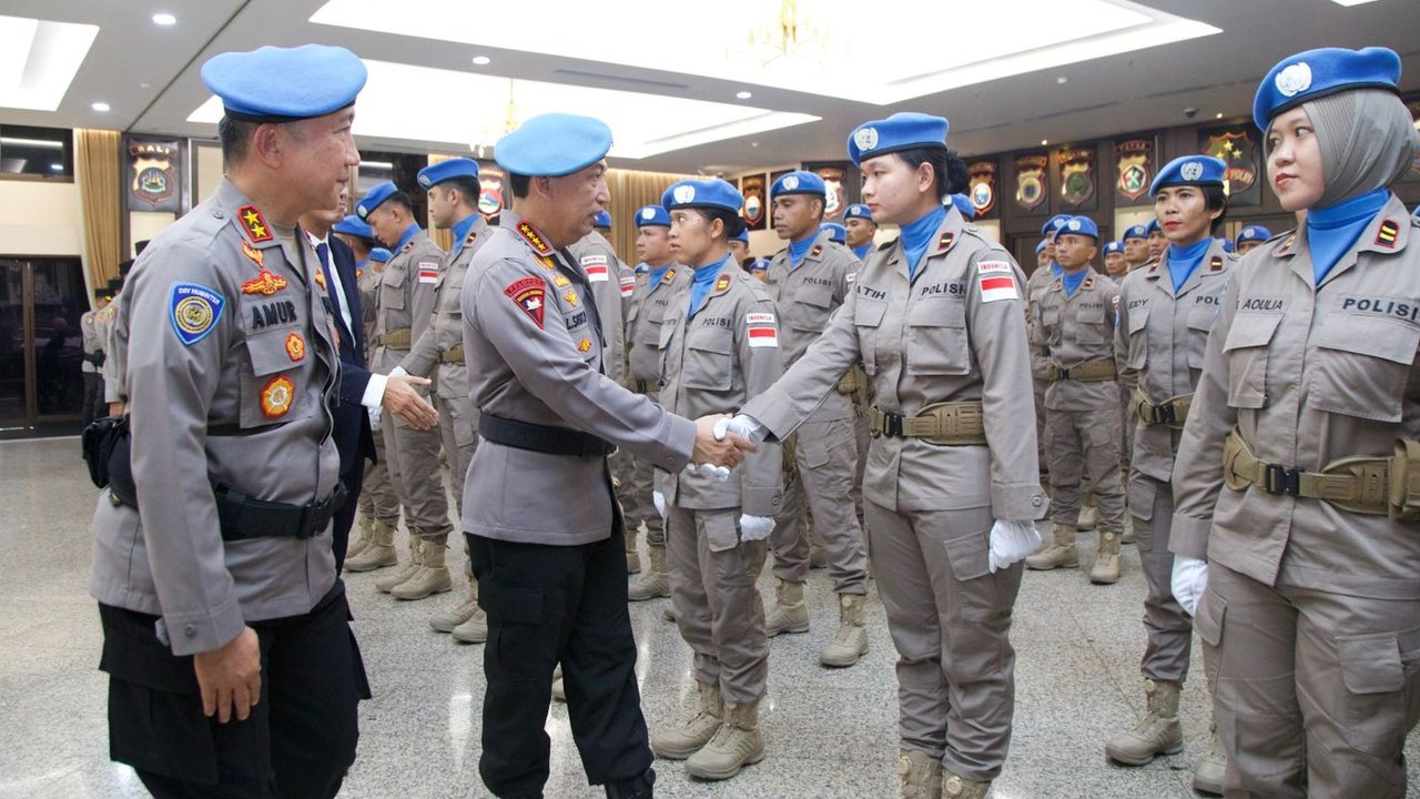 Kapolri Lepas Satgas FPU 7 MINUSCA dalam Misi Perdamaian PBB di Afrika Tengah