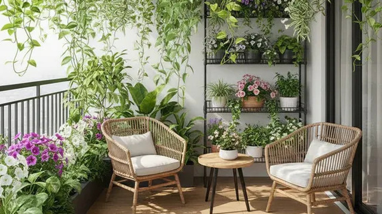 Inspirasi Desain Teras Jadi Taman Mini yang Menyegarkan/Gemini AI
