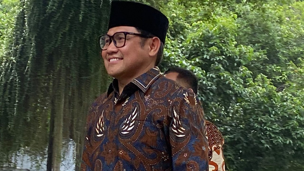VIDEO: Guyon Cak Imin Sapa Dasco Gerindra di Munas 