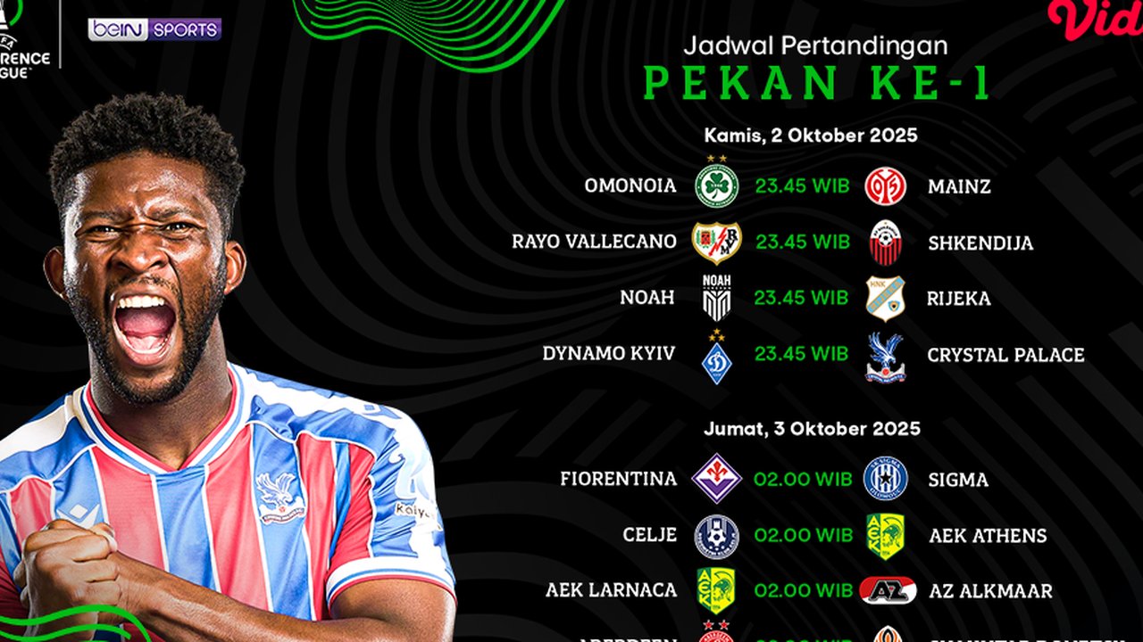Jadwal Lengkap UEFA Conference League 2025/26: Live Streaming di Vidio