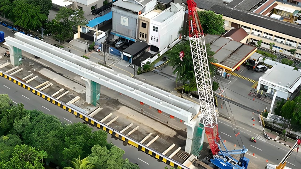 SIG Pasok 19.190 Ton Semen untuk Pembangunan LRT Velodrome - Manggarai