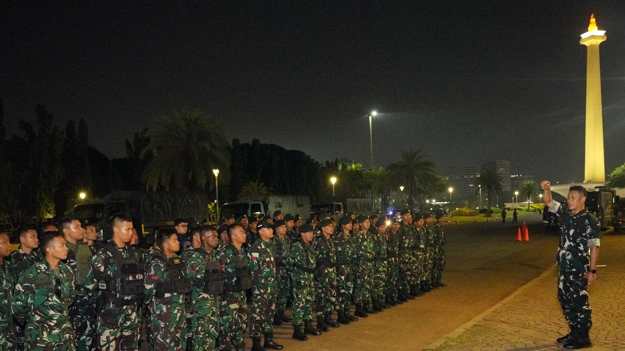 Patroli TNI AD Terus Berjalan, Komitmen Jaga Kondusifitas Bagi Warga Ibu Kota