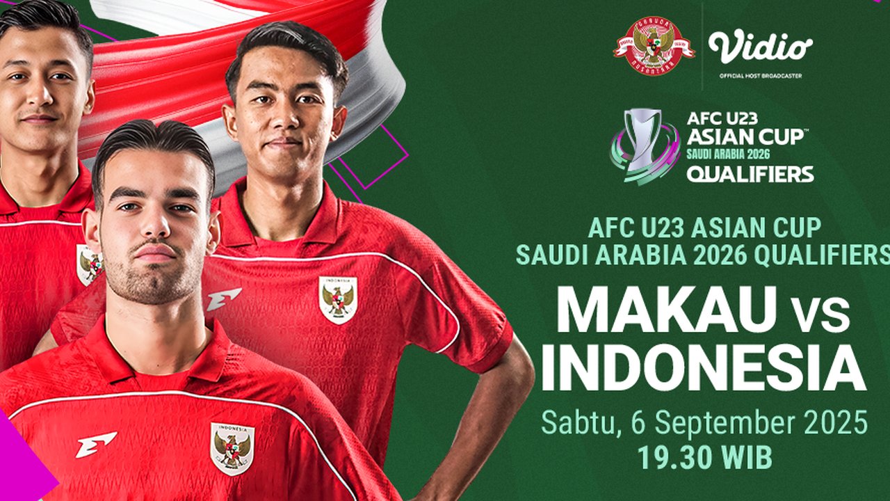 Live Streaming Timnas Indonesia U-23 vs Macau U-23: Kualifikasi AFC U-23 Asian Cup 2026 Eksklusif di Vidio