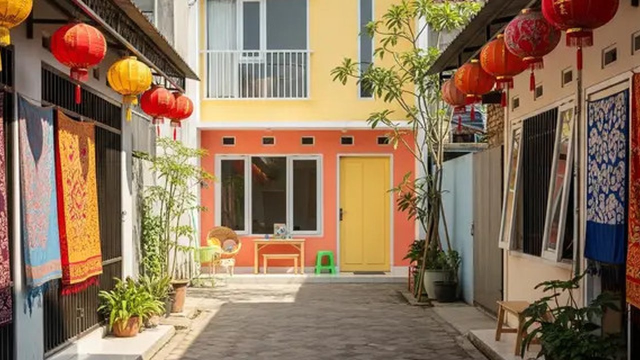 Desain Rumah Minimalis Ramah Anak di Gang Sempit. (Foto: Gemini AI)