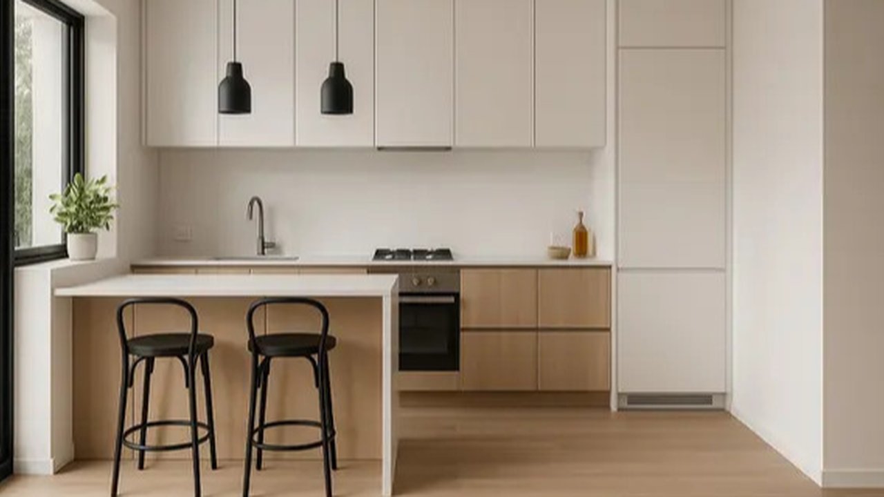 Desain Dapur Kecil Minimalis Modern dengan Konsep Open Space