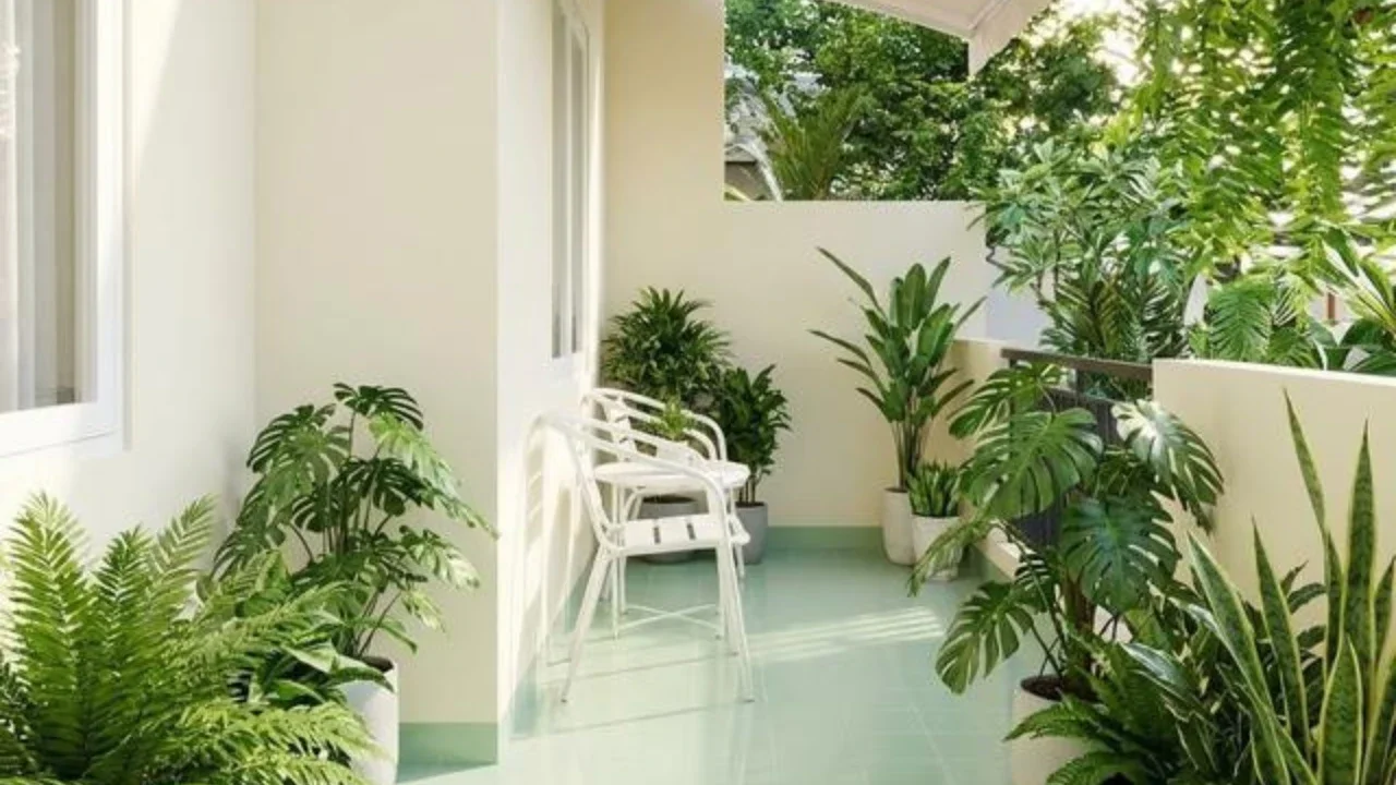 Desain Teras Rumah Subsidi Tapi Terasa Sejuk (AI)