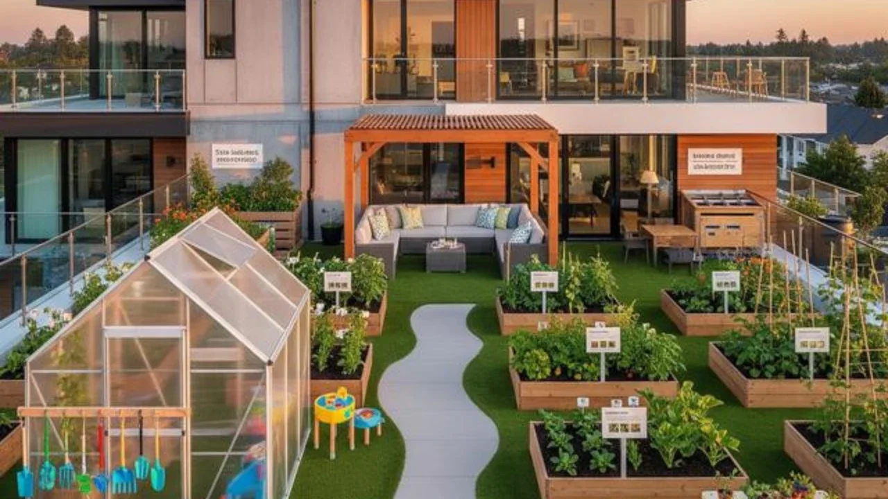 Rumah Ramah Lingkungan dengan Kebun Sayur Rooftop (Gemini AI)