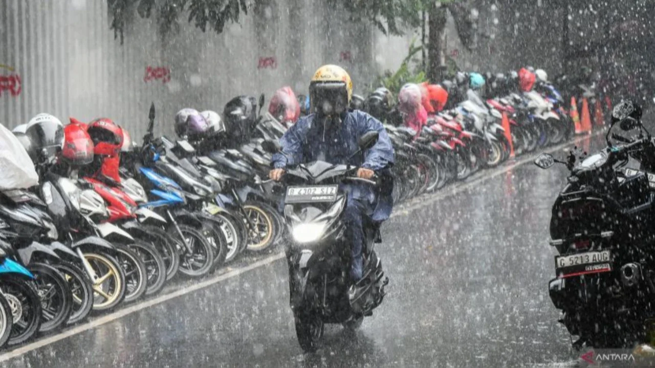 ilustrasi hujan lebat