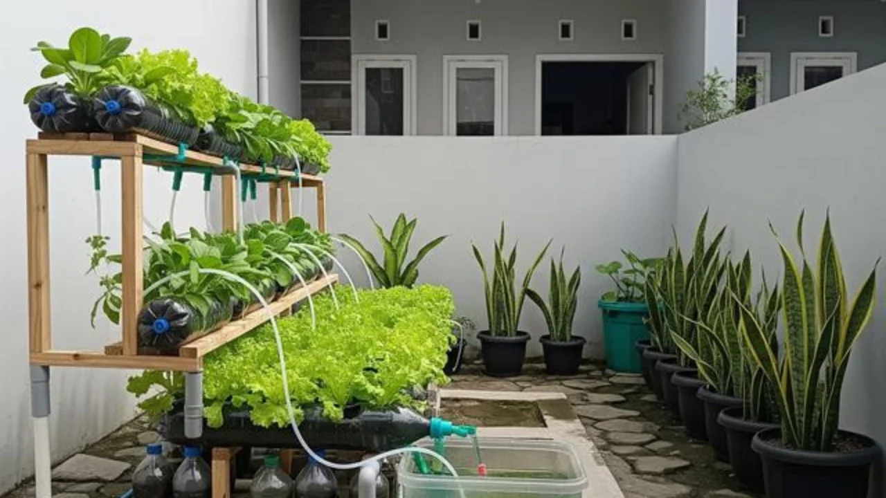 Ide Kebun Sayur Hemat Biaya di Kontrakan Sepetak. (Foto: AI)