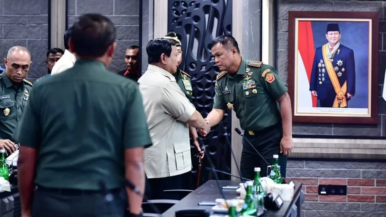 Prabowo rapat koperasi merah putih di cilangkap