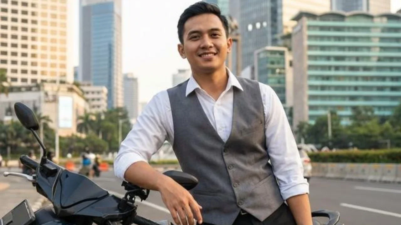 Outfit Kantor yang Tetap Rapi Meski Naik Motor (Foto: AI)