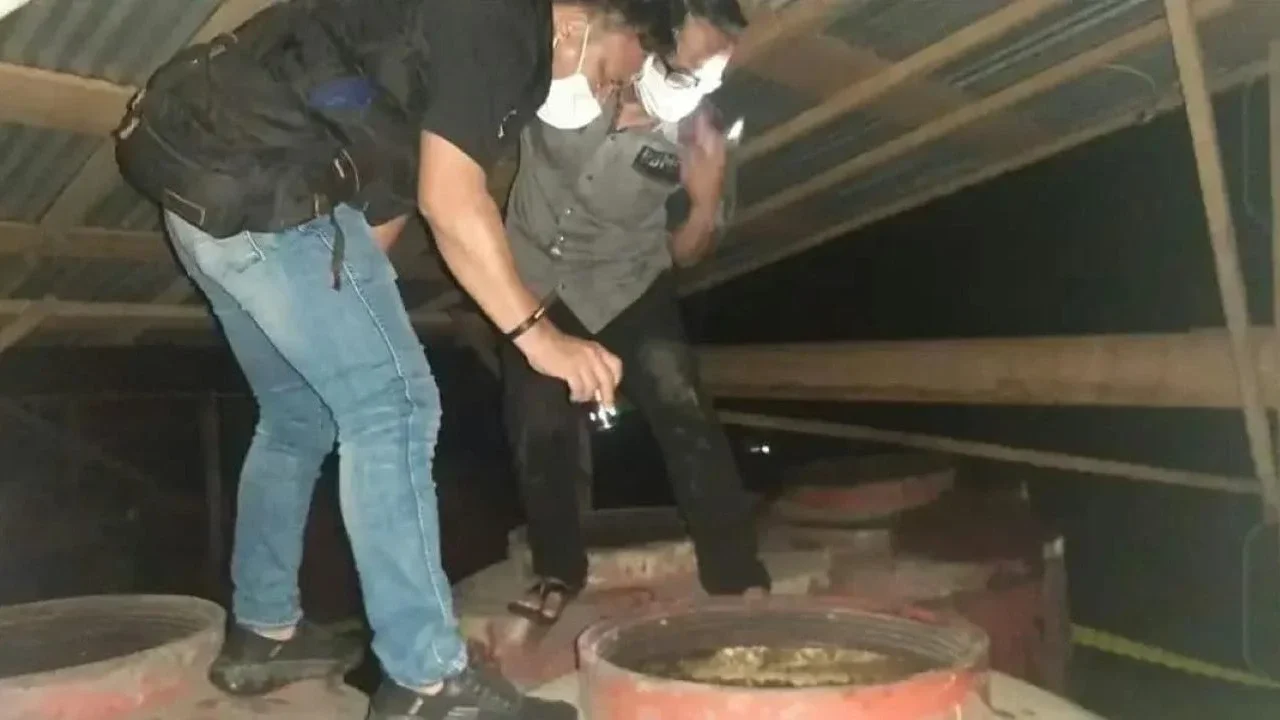 Mayat Membusuk di Tandon Air Musi Banyuasin
