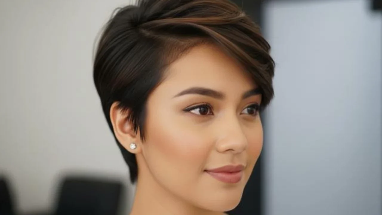 Model Rambut Pendek Wajah Oval Low Maintenance 2025. Foto: Gemini