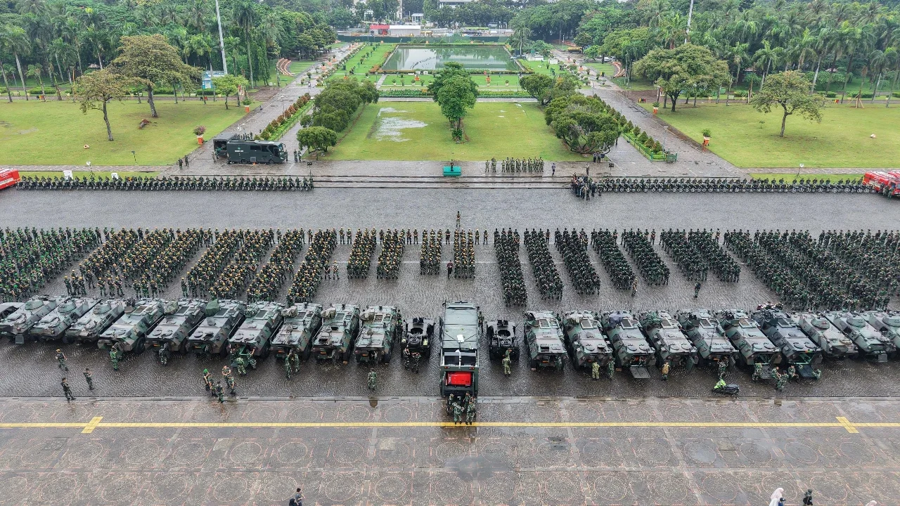 TNI Kerahkan 5.000 Personel dan Kendaraan Taktis di Jakarta