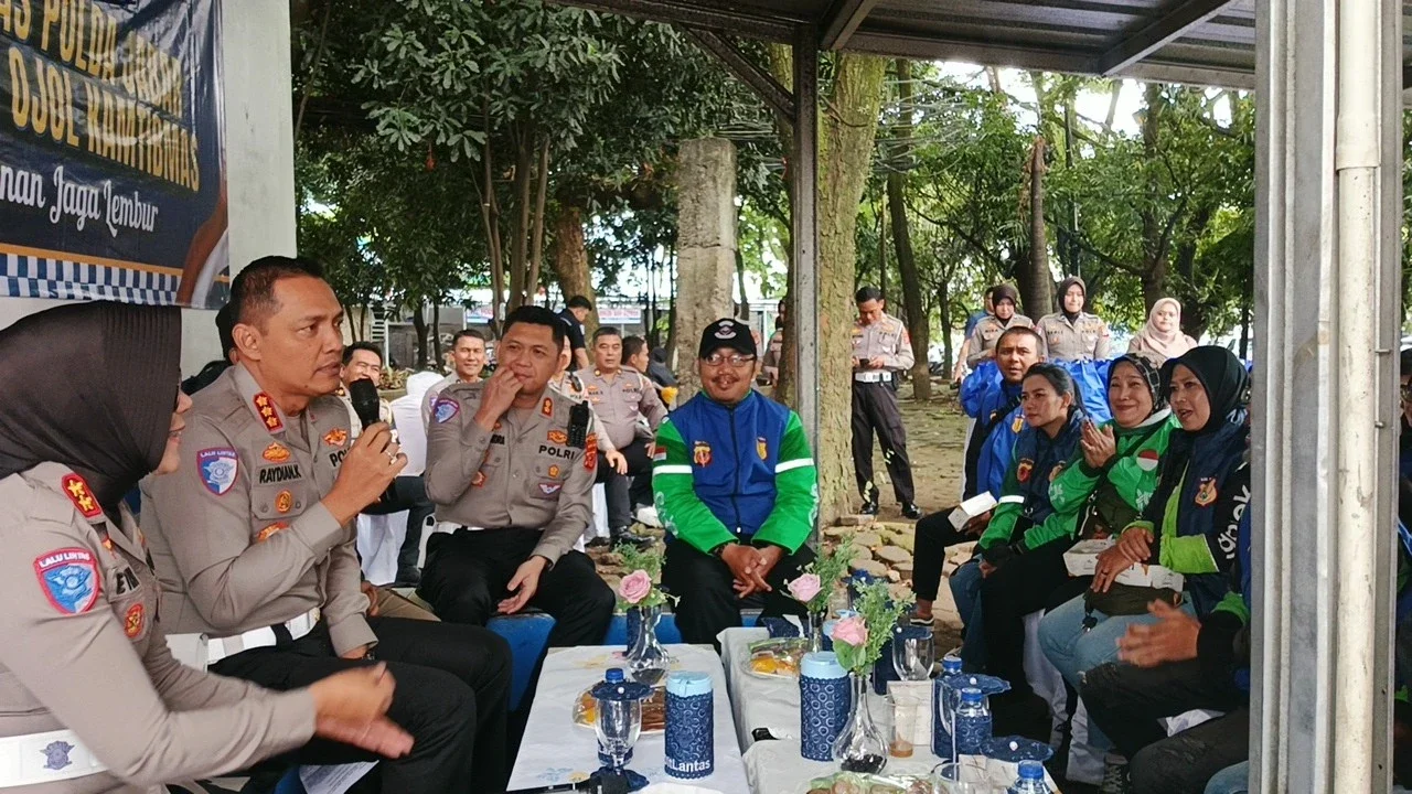 polda jabar sapa pengemudi ojek online