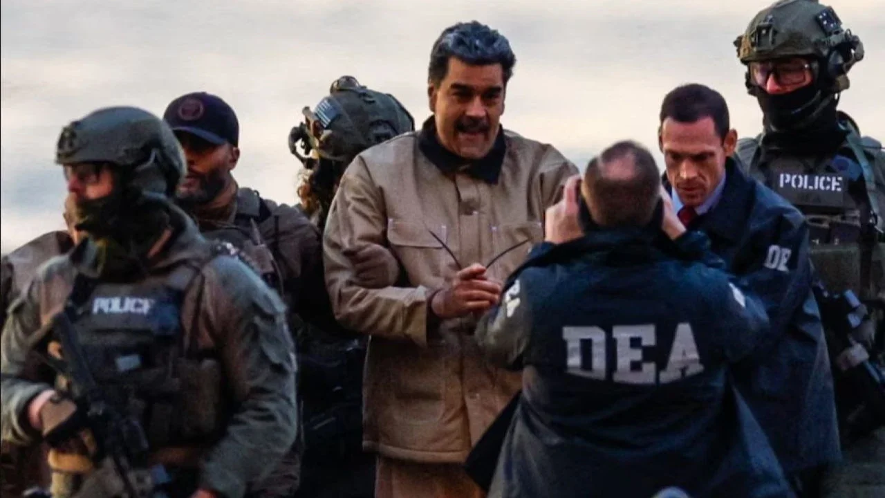 Presiden Venezuela Nicolas Maduro dan Istri Diborgol Dibawa ke Pengadilan AS Dijaga Agen Bersenjata