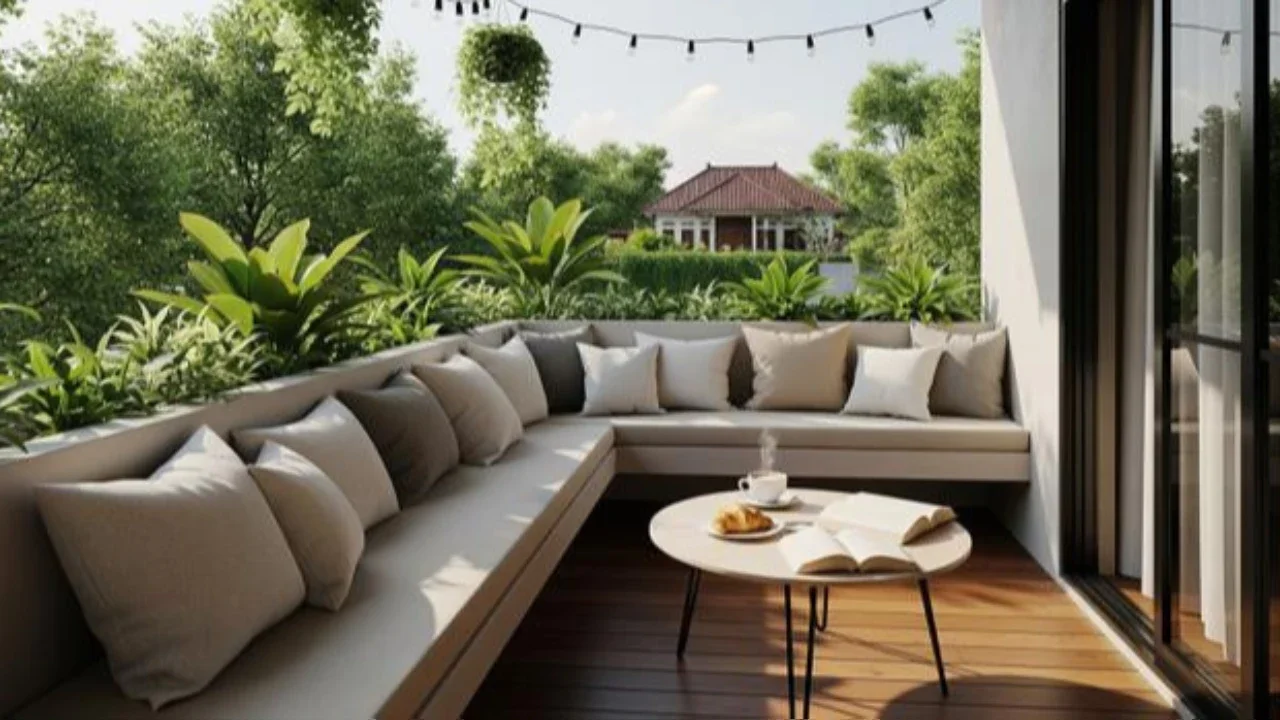 8 Model Balkon Rumah ala Kafe, Nyaman untuk Santai Sore dan Estetik untuk Hunian Modern (Foto: Gemini AI)