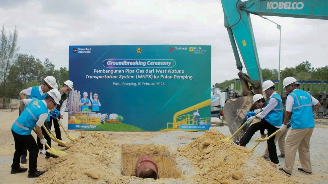 Perkuat Pasokan Dalam Negeri, Proyek Pipa Gas Ruas Natuna-Pemping Mulai Dibangun
