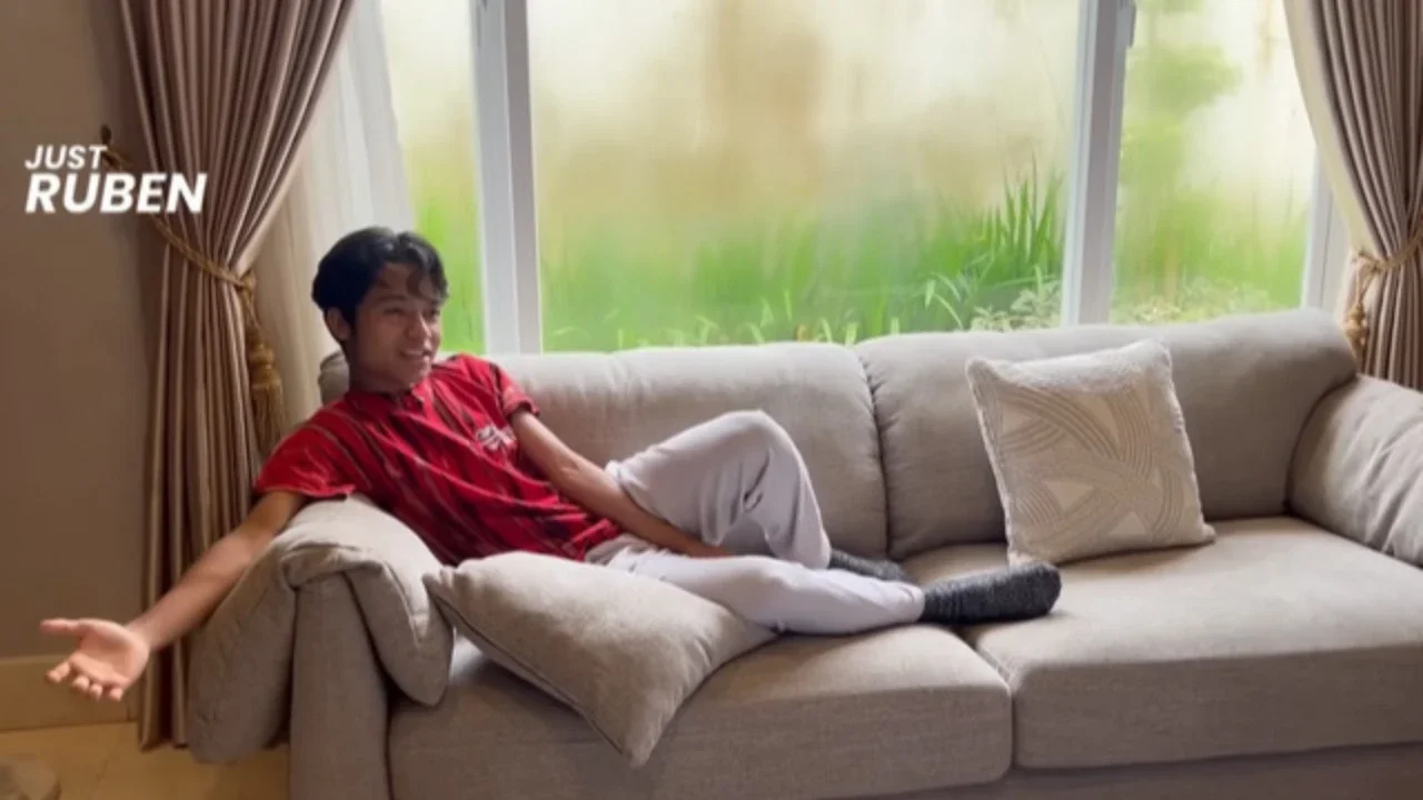 Potret Kamar Betrand Peto di Rumah Ruben Onsu/ Youtube Just Ruben