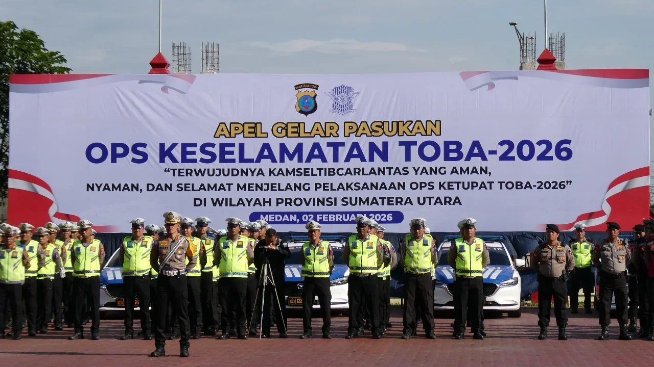 Polda Sumut Gelar Apel Operasi Keselamatan Toba 2026, Libatkan 2.023 Personel