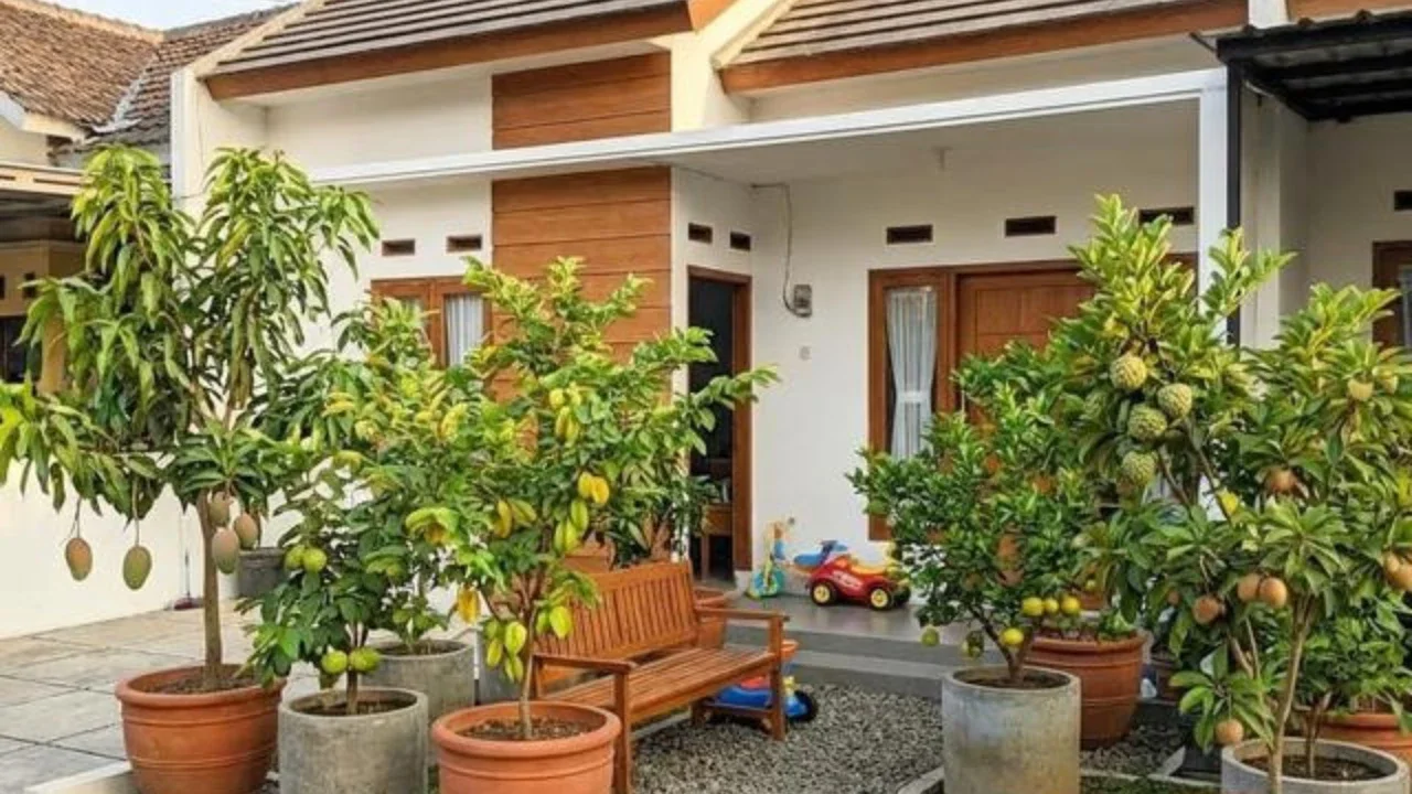 Model Taman Rumah Ideal dan Sehat untuk Keluarga (Foto: AI)